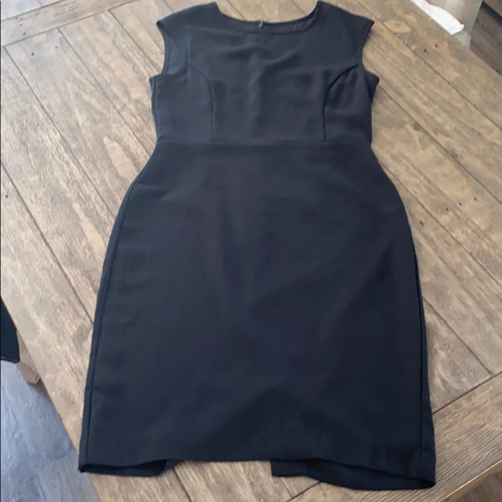 Black business dress knee length